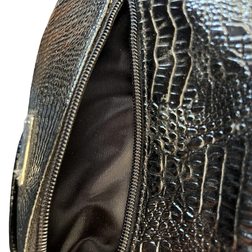 Kenneth Cole Unlisted Womens Black Faux Leather Handbag Shoulder Bag Purse New